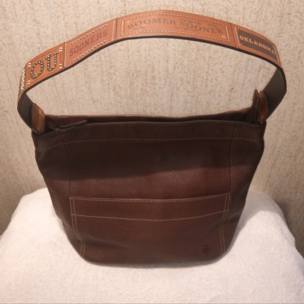 Fossil University of Oklahoma Brown Leather Purse